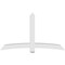 Ekena Millwork Bellingham Architectural Grade PVC Gable Bracket, 84"W x 49"H x 6"D x 6"F, 14/12 Pitch GBP084X49X0606BEL00 - alternate 2